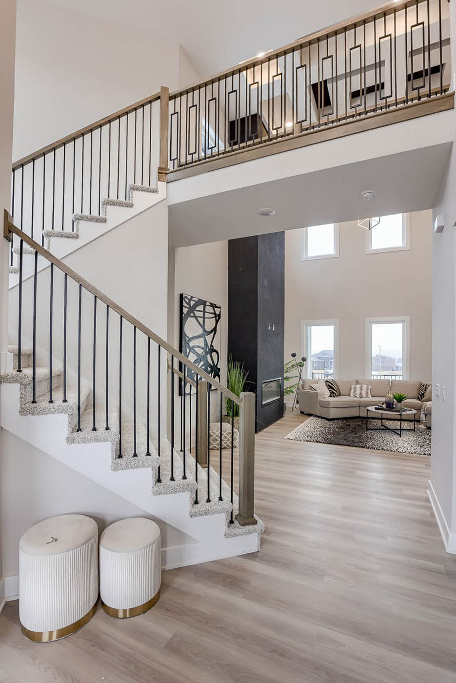 Stairs, walkway, and entry | Coventry Ridge I | Kimberly Cahoy Design