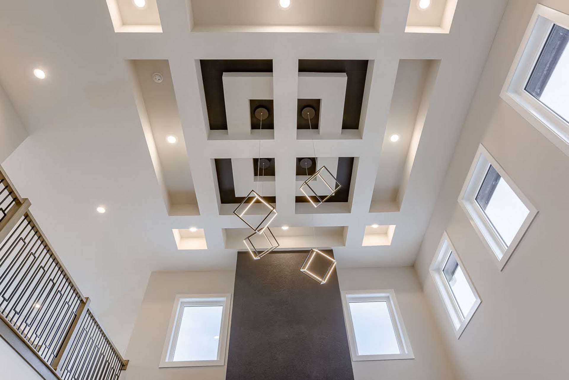 Ceiling detail in living room | Coventry Ridge I | Kimberly Cahoy Design